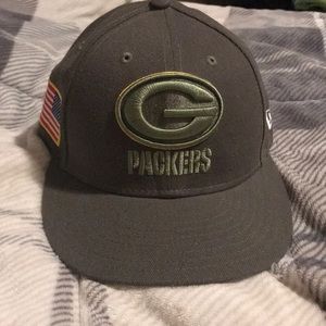 Green Bay Packers salute to military hat